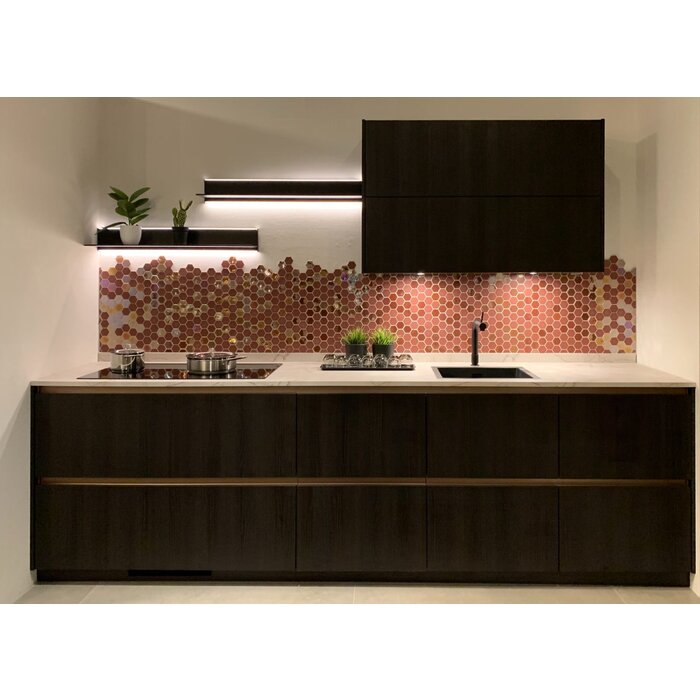 The Mosaic Factory Mozaiek Valencia Hexagon Burgundy 4,3x5,0