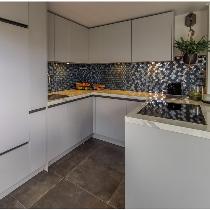 The Mosaic Factory Mozaiek Valencia Hexagon Blauw 4,3x5,0