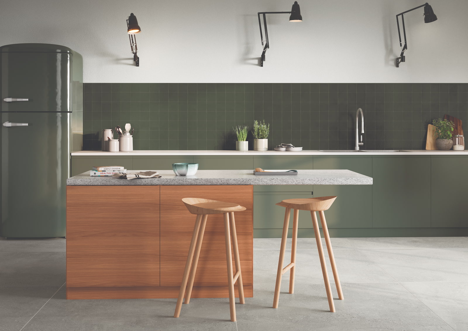 The Mosaic Factory Mozaiek Kasba Forest Groen 9,7x9,7