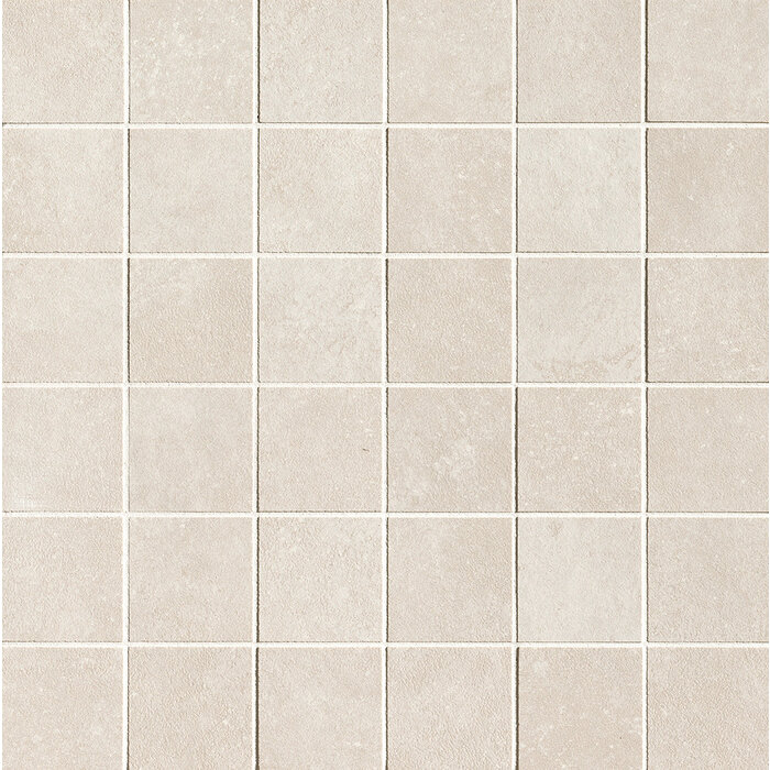 FAP Ceramiche Nobu White macro mosaico 5x5 op net van 30x30
