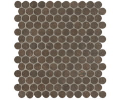 FAP Ceramiche Nobu Cocoa round mosaico 2,2cm rond op net van 29x32,5