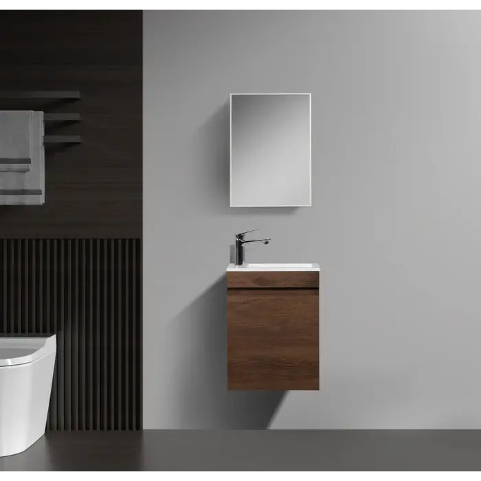 By Goof Fonteinkast Tieme mat donker eiken Incl wasbak