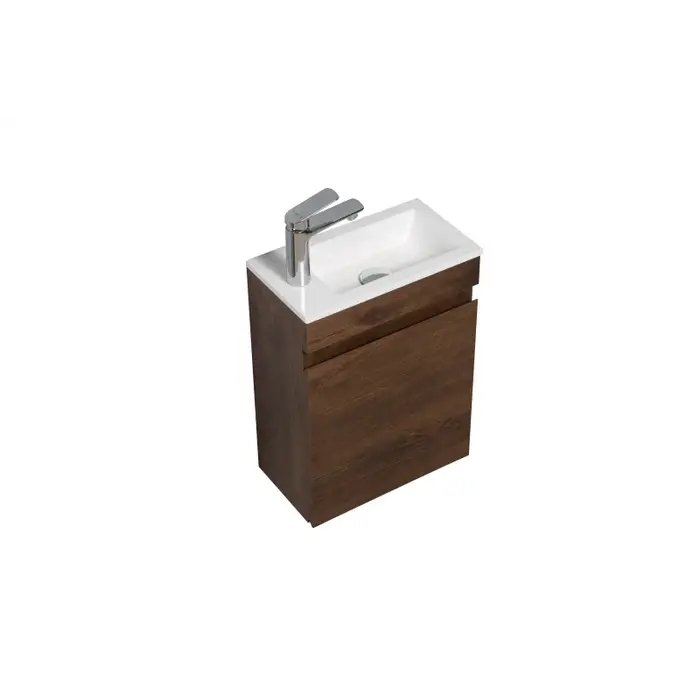 By Goof Fonteinkast Tieme mat donker eiken Incl wasbak