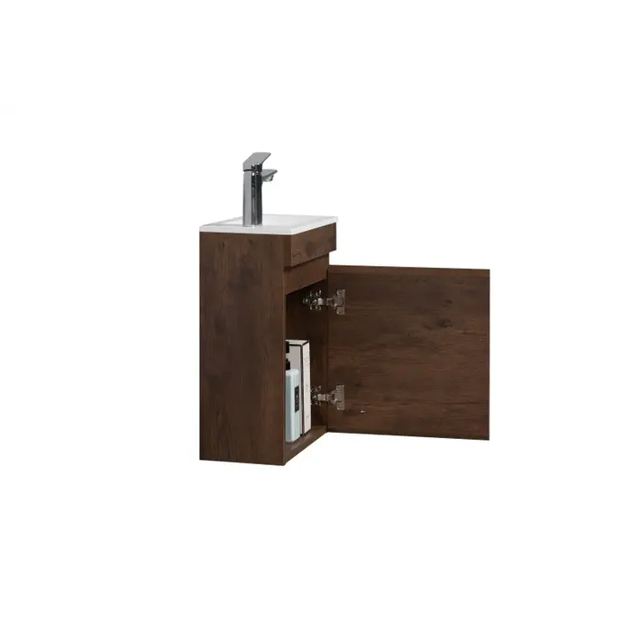 By Goof Fonteinkast Tieme mat donker eiken Incl wasbak