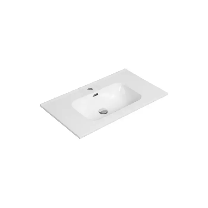 By Goof Keramische wastafel Tieme wit 605x480x175 met kraangat