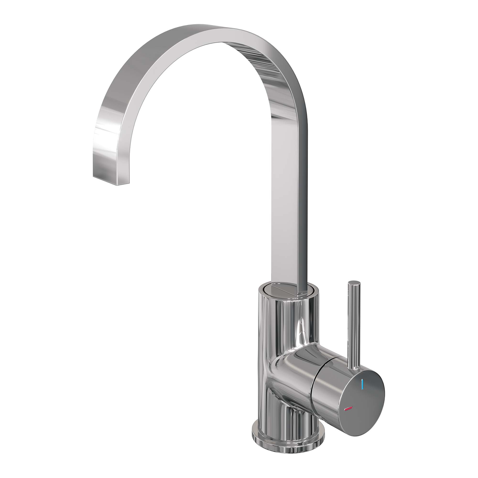 Edition Hoge Opbouw Wastafelkraan Model A - Platte Uitloop