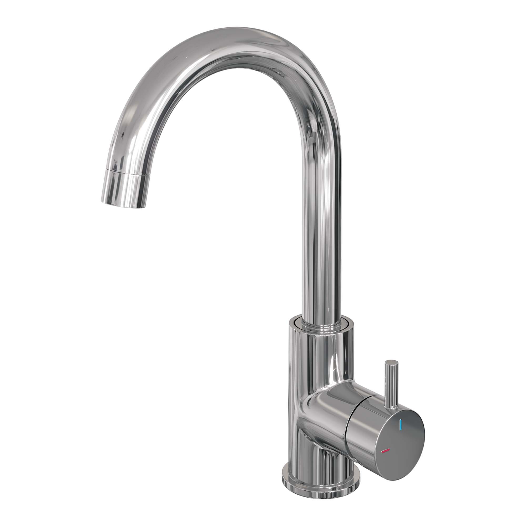 Edition Hoge Opbouw Wastafelkraan Model B - Ronde Uitloop