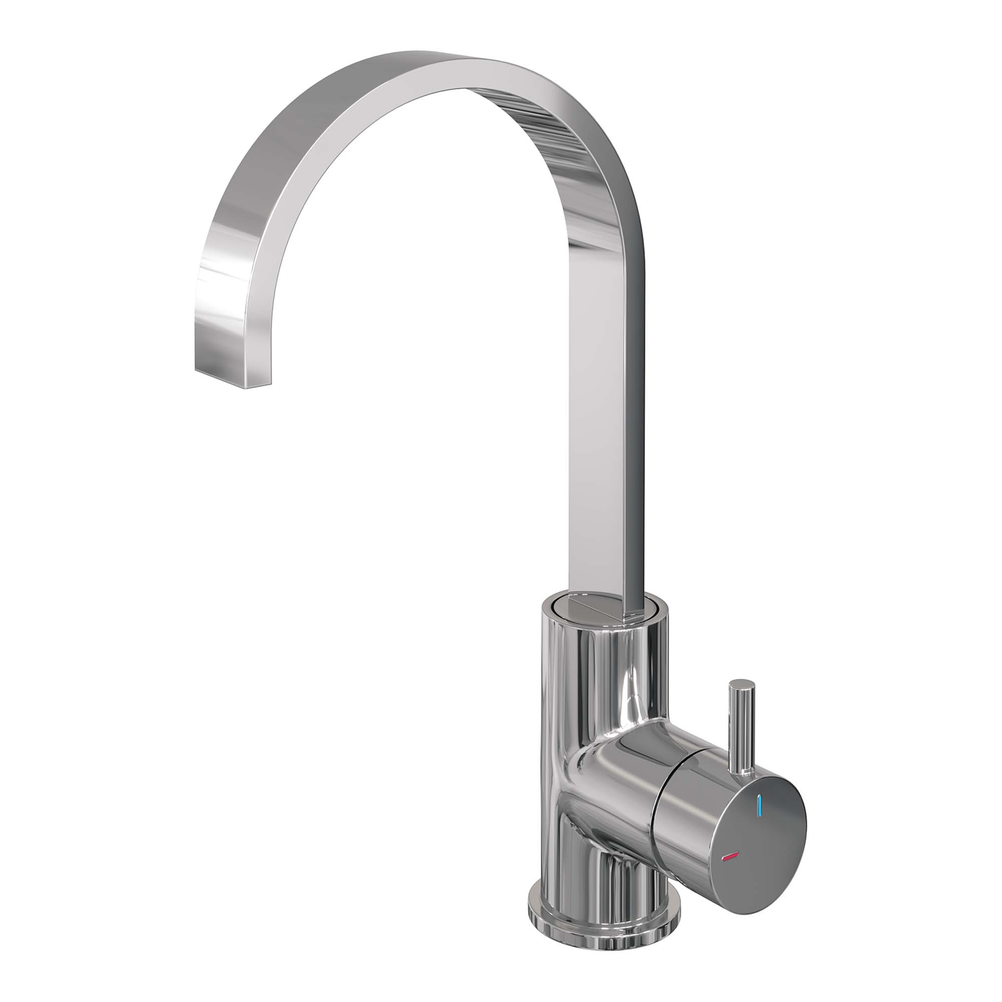 Edition Hoge Opbouw Wastafelkraan Model B - Platte Uitloop