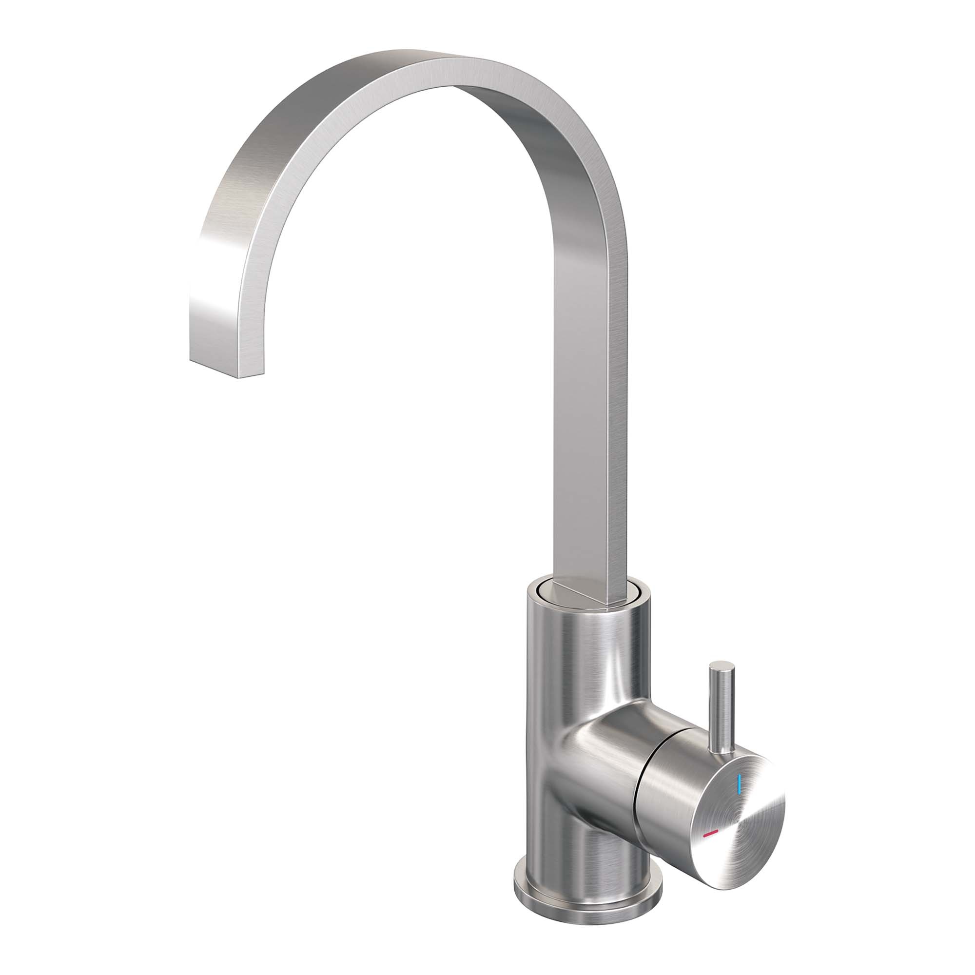 Edition Hoge Opbouw Wastafelkraan Model B - Platte Uitloop