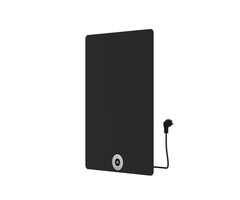 ADW Best-Design "Brenner-Black" Elektrische radiator mat-zwart 300W 700x500mm