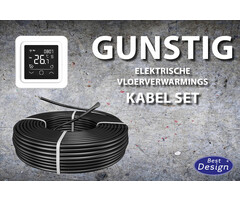 ADW Best-Design "Gunstig" vloerverwarmings kabel set 58,8 mtr 1000 Watt