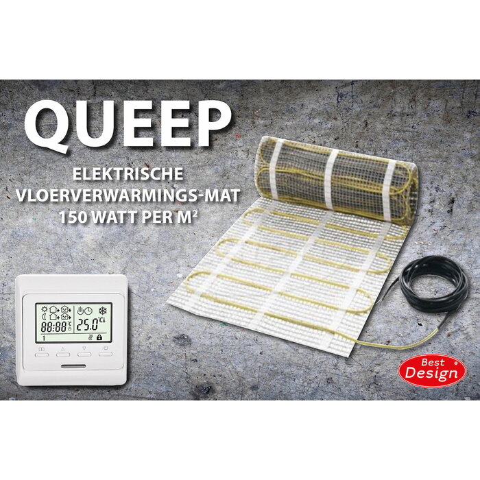 ADW Best-Design "Queep" elektrische vloerverwarmings-mat 0.5 m2