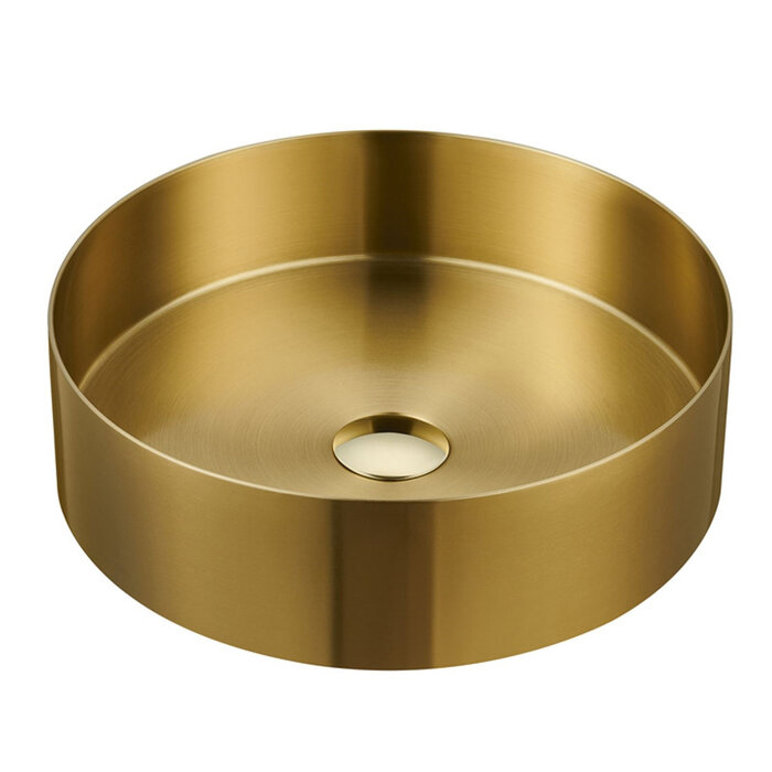 ADW Best-Design "Saint" opbouw waskom mat-goud diam: 400 mm x 120 mm