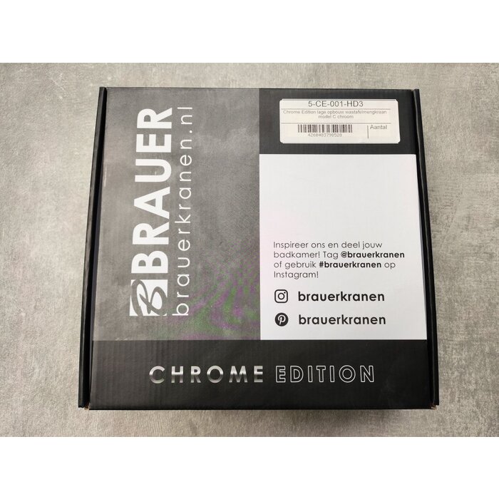 Brauer Brauer opbouw wastafelmengkraan Chroom