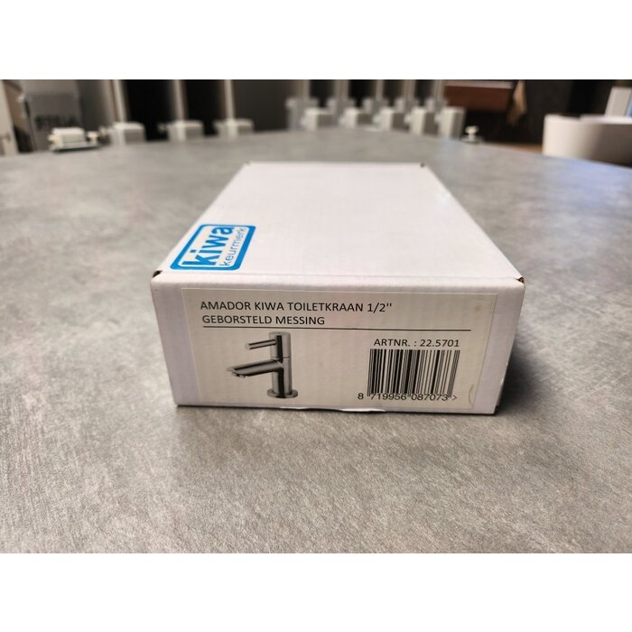 Amador Toiletkraan 1/2 inch geborsteld messing