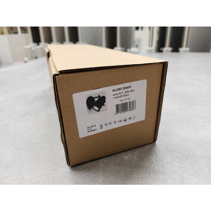 Beaux Montpellier wandlamp cylinder E27 zonder lamp