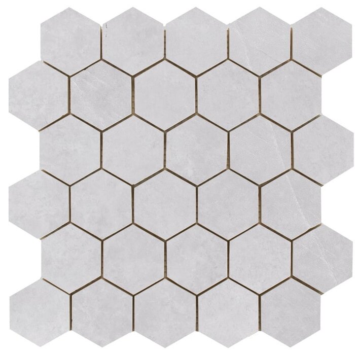 Cifre Cerámica Statale Pearl hexagon mozaiek op net van 26,3x27,4