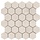 Statale Sand hexagon mozaiek op net van 26,3x27,4