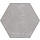 Hexagon Statale Greige 15x17