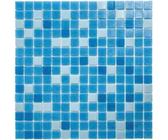 The Mosaic Factory Mozaiek Amsterdam Basic Blauw Mix 2,0x2,0
