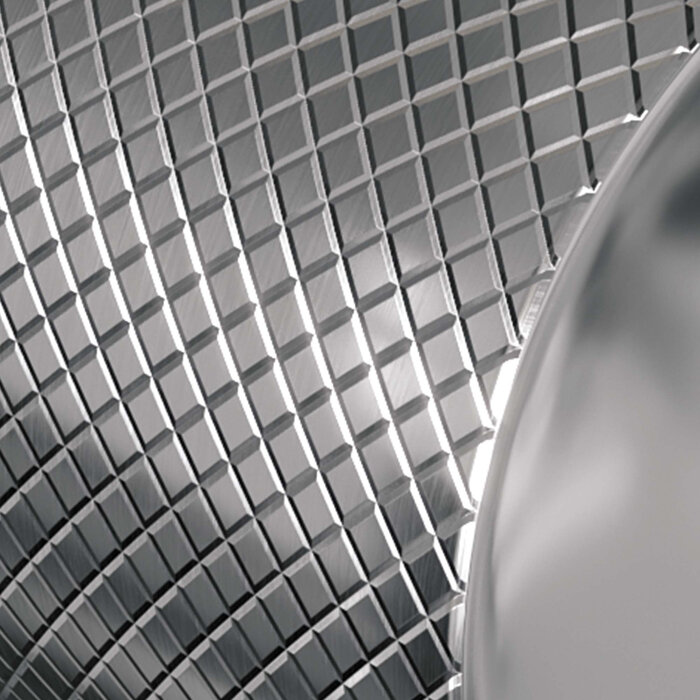 Brauer Chrome Carving hoge opbouw wastafelmengkraan met draaibare platte uitloop model A chroom