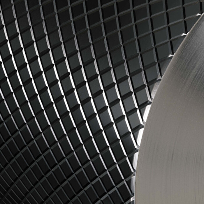 Brauer BRAUER Gunmetal Carving hoge opbouw wastafelmengkraan met draaibare platte uitloop model A gunmetal geborsteld PVD