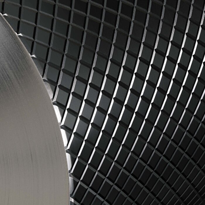 Brauer Gunmetal Carving inbouw wastafelmengkraan, gebogen uitloop, rozetten A2 gunmetal geborsteld PVD