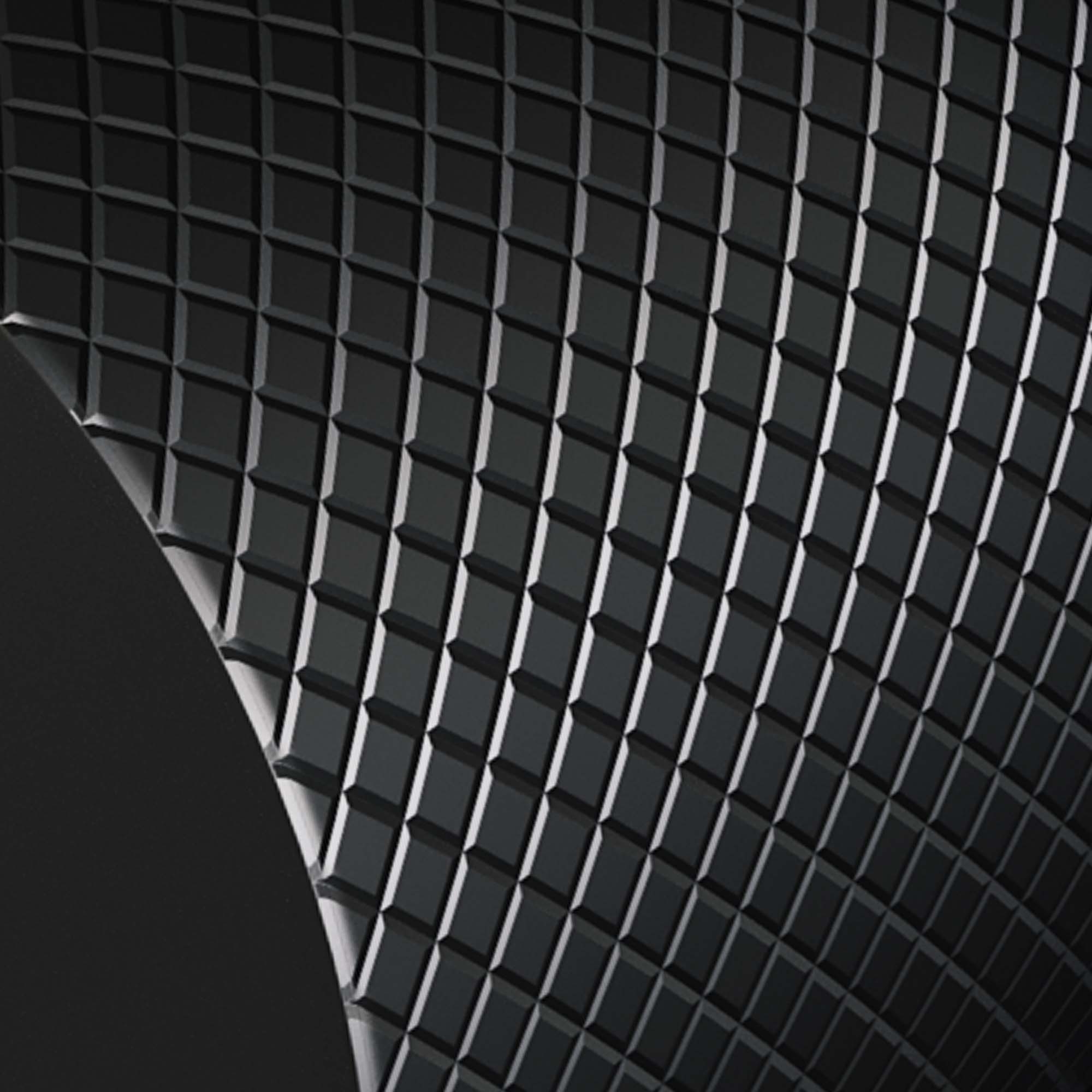 Brauer Black Carving inbouw wastafelmengkraan met rechte uitloop en rozetten model A2 mat zwart