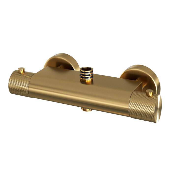 Brauer Gold Carving thermostatische regendouche SET 04 met 30 cm douchekop en 3-standen handdouche