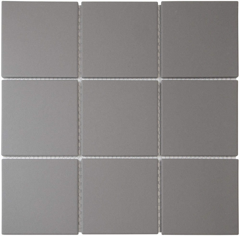 The Mosaic Factory Mozaiek London Vierkant Donker Grijs 9,5 x 9,5