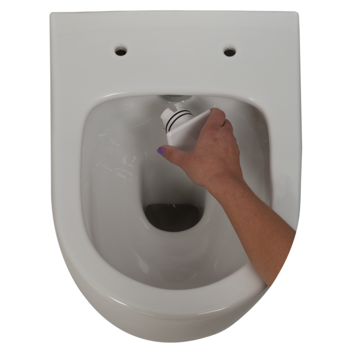 Plieger Zano wandclosetpack, met wandcloset compact randloos diepspel