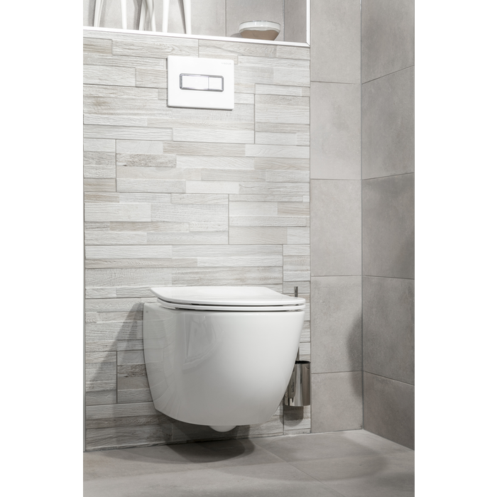 Plieger Zano wandclosetpack, met wandcloset compact randloos slim diepspoel