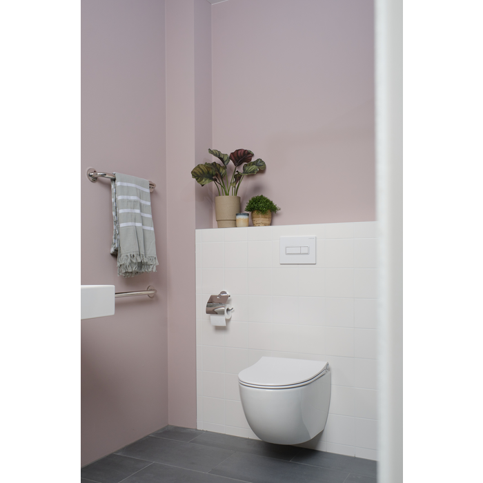 Plieger Zano wandclosetpack, met wandcloset compact randloos diepspoel pressalit