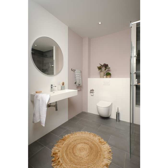 Plieger Zano softclose closetzitting slim D by Pressalit met deksel en lift-off