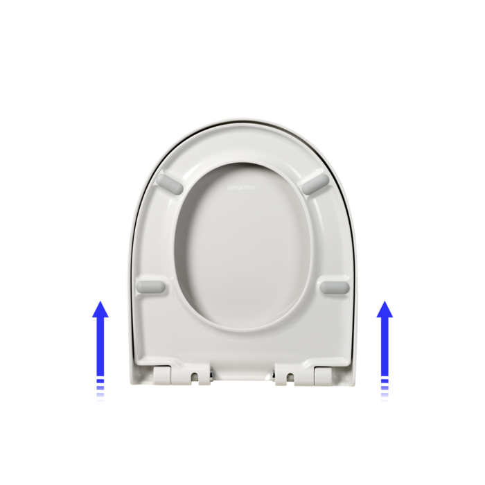 Plieger Zano softclose closetzitting met deksel en lift-off