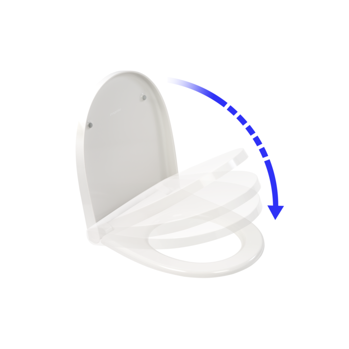 Plieger Zano softclose closetzitting met deksel en lift-off