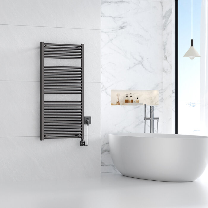 Wiesbaden Elara elektrische radiator Smart WiFi 118,5 x 60 cm gunmetal