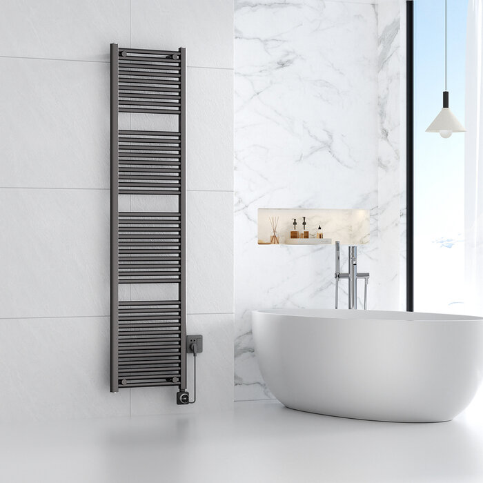 Wiesbaden Elara elektrische radiator Smart WiFi 181,7 x 45 cm gunmetal