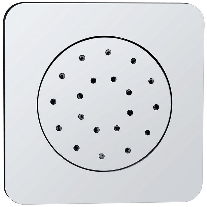 inbouw verstelbare zijdouche vierkant 135x135 ABS chr