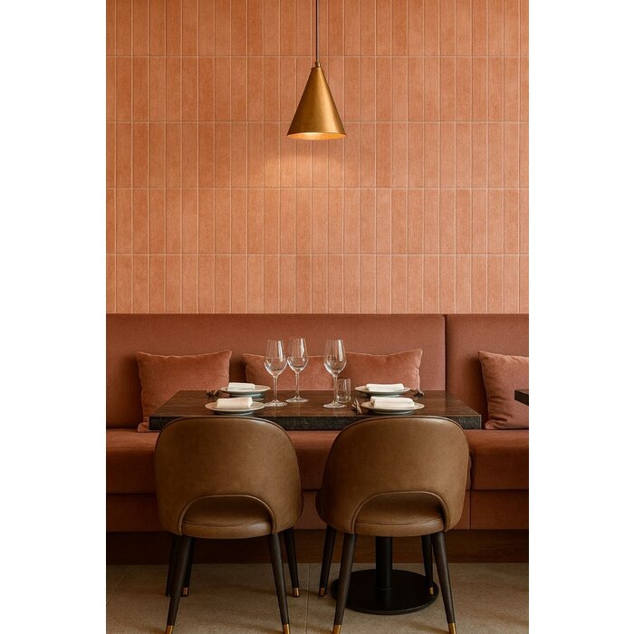 Equipe Cerámicas Dubai tegels Pink glans 6x24,6cm Handvorm