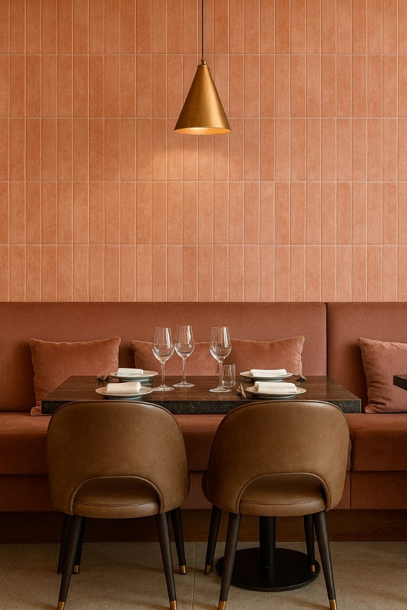 Equipe Cerámicas Dubai tegels Pink glans 6x24,6cm Handvorm