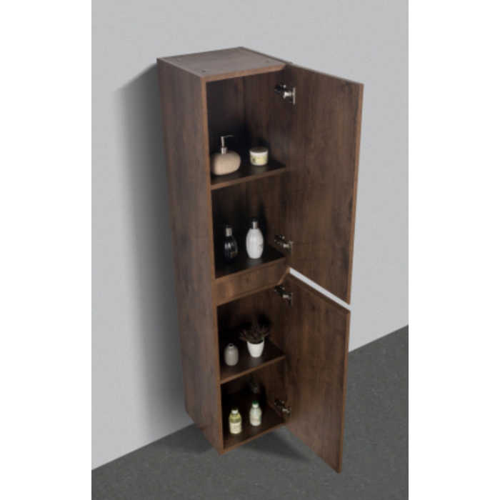 By Goof Kolomkast Tieme mat donker eiken 160x35x35cm