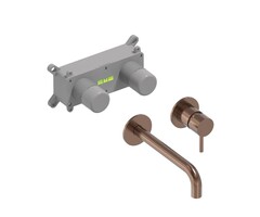 June Dutch Bathroom Inbouw wastafelmengkraan koper PVD