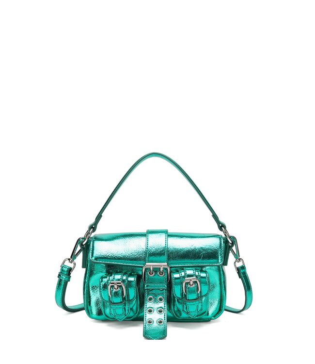 NÚNOO SMALL HONEY BUCKLE RECYCLED COOL GREEN Bag