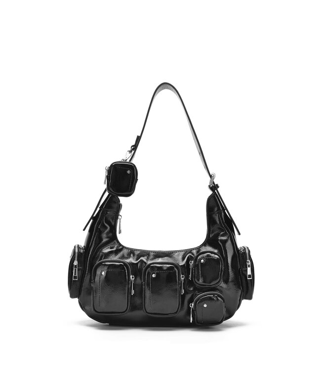 NÚNOO SALLY POCKET RECYCLED COOL BLACK Bag