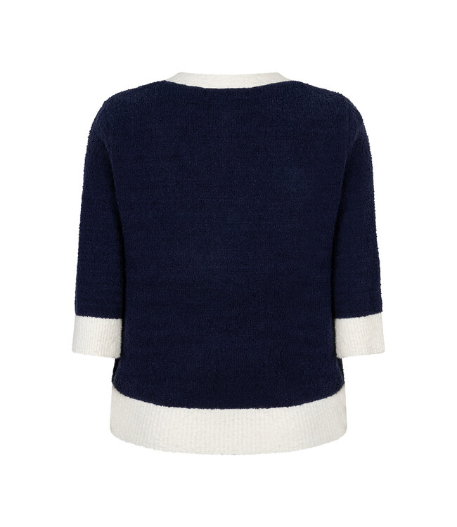 Red Button CARDIGAN POPCORN Vest