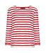 Red Button TERRY STRIPE Top