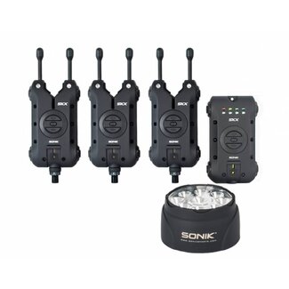 Sonik SKX 3+1 Alarme + Lampe de Biwy | Détecteurs de morsures