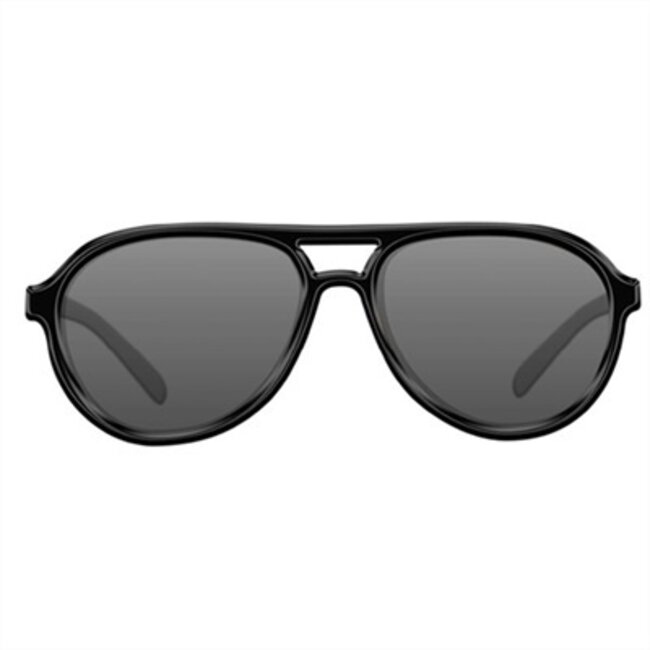 Korda Lunettes de soleil Aviator | Monture noire matte | Verres gris | Lunettes de soleil