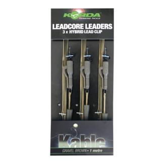 Korda Clip de plomb Leadcore Leader (3 pièces)